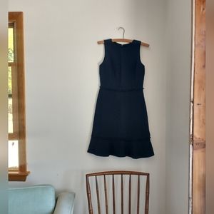 J. Crew navy blue tweed sheath dress, 0